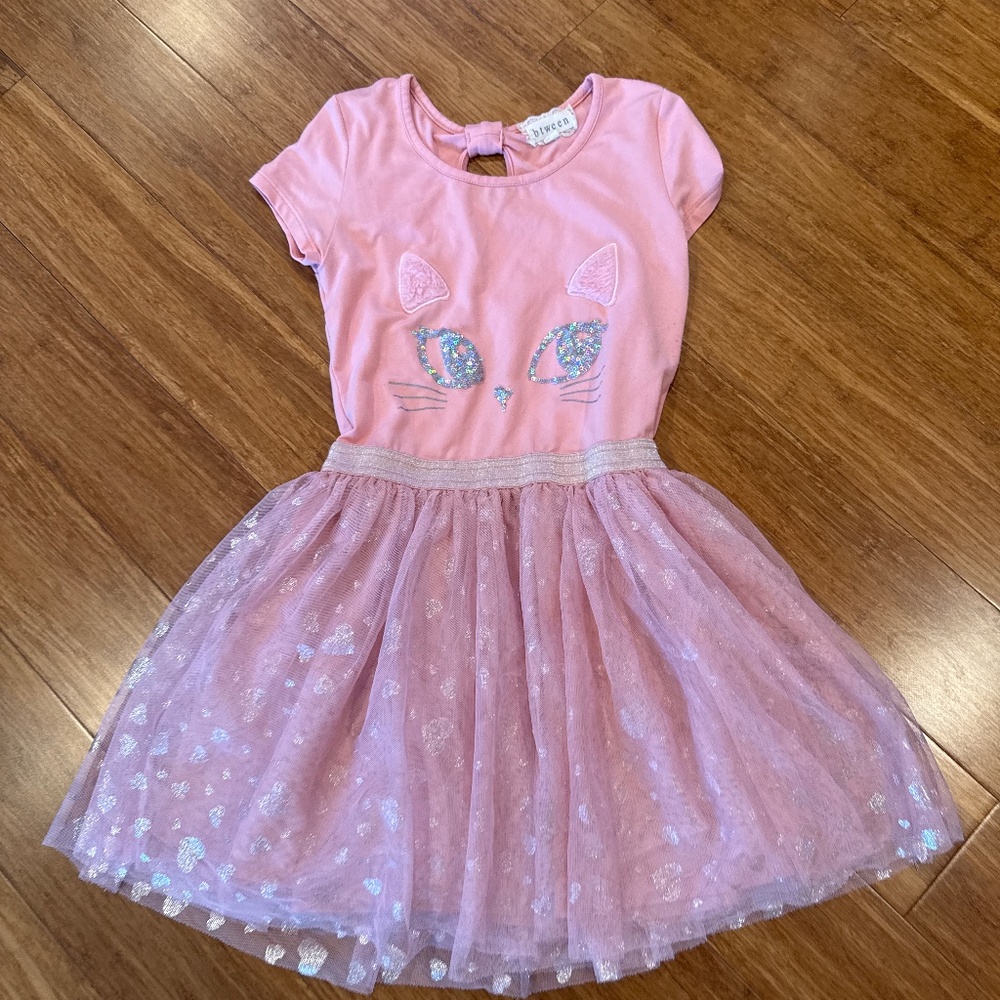 Super cute girls summer pink dress